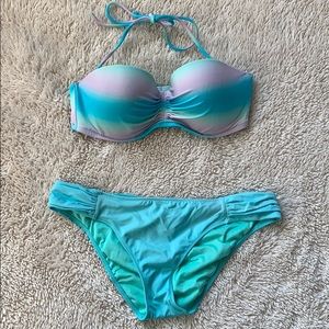 Victoria’s Secret ombré swim suit 34D & M